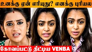 Venba Angry Reply To Negative Speech 😡 Bharathi Kannamma Serial Arivu Farina Pregnancy Photoshoot [upl. by Ilohcin]