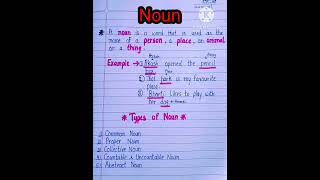 Definition of a Noun  Example of Noun  Kinds of Noun  English Grammar for Students growwithuma [upl. by Aluin]