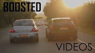 Subaru Impreza WRX STI Hatchback vs Mitsubishi Lancer EVO 8 FQ 340 MR [upl. by Annaili]