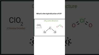 What is hybridization of Cl in ClO2 shorts science chemistry viral trending facts youtube [upl. by Ocisnarf551]