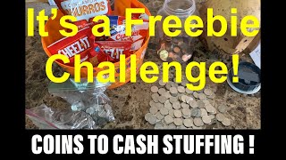 SAVING USING FREEBIES  COINS TO CASH CHALLENGE  DEBT FREE JOURNEY  CROMBIES WORLD [upl. by Cati670]