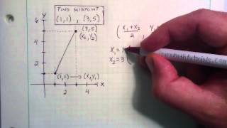 How To Find The Midpoint Using The Midpoint Formula [upl. by Anastasio]