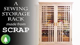 Craft Supplies Storage Rack made out of Scrap [upl. by Aninnaig]