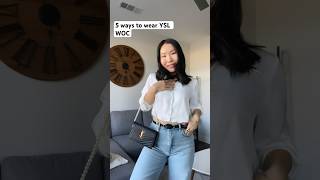 5 ways to wear YSL Wallet on chain yslhandbagsdesignerwochandbaglover [upl. by Anahc]