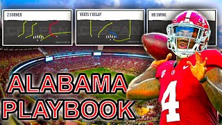 College Football 25 Offense Playbook Guide Alabama Gun Normal Y Off Mini Scheme [upl. by Pilif]