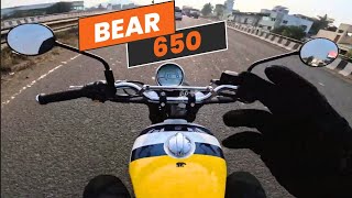 Royal Enfield BEAR 650 Exhaust Sound  First Ride  First Impression  Review  Bike Speed  Price [upl. by Nami]