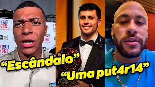 OLHA A POLÊMICA APÓS RODRI GANHAR A BOLA DE OURO NO LUGAR DO VINI JR [upl. by Rakabuba]