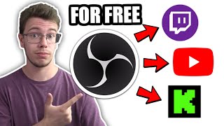 How To Multi Stream with OBS Studio FREE [upl. by Lyred]