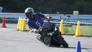 2024 中部モトジムカーナ大会 B H2 ZX4R てくきか MotoGymkhana [upl. by Otecina]