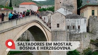 Salto da ponte de Mostar  Bósnia e Herzegovina [upl. by Eltsirk]