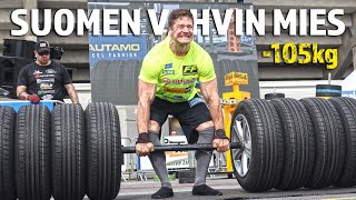 Näin Antti Uimosesta tuli Suomen Vahvin Mies 2023 105kg  Kaikki suoritukset [upl. by Brindle]