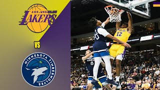 Lakers vs Timberwolves  Pre Season Lakers Highlights [upl. by Anyala316]