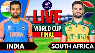 India vs South Africa Match Live  T20 World Cup Final Live  IND vs SA Live Match Today  IND Bat [upl. by Uttica]