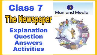 Class 7 Unit 3 The Newspaper  Question Answers  Activities [upl. by Tonie753]