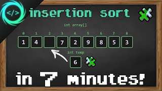 Learn Insertion Sort in 7 minutes 🧩 [upl. by Moira]