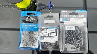 TWIN HOOK SNELL RIG  Easy and right way  Live and dead bait for MULLOWAY  JEWFISH [upl. by Eyllom]