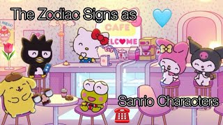 The Zodiac Signs as Sanrio Characters [upl. by Ellenyl]