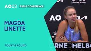 Magda Linette Press Conference  Australian Open 2023 Fourth Round [upl. by Nobel]