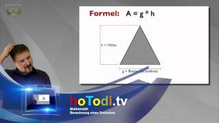 Flächenberechnung eines Dreieckes  Geometrie [upl. by Drucie]