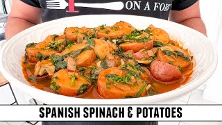 Spanish Spinach amp Potatoes  A Classic Recipe from Andalucía Spain [upl. by Eniotna]