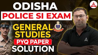 Odisha Police SI 2024  General Studies  Previous Year Question Paper Solution by Ashok Sir [upl. by Minna48]