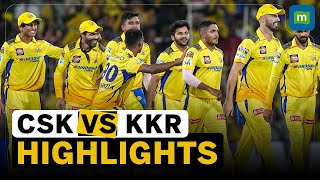 IPL 2024 Match 22 Highlights  CSK beat KKR by seven wickets [upl. by Enajyram361]