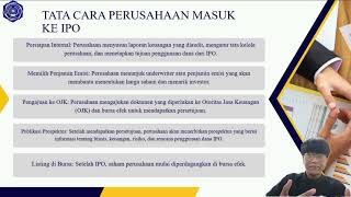 MANAJEMEN KEUANGAN PENGERTIAN PROSES IPO DAN PERKEMBANGAN PT OPMS [upl. by Lonnie519]