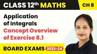 Concept Overview of Exercise 81  Application of Integrals  Class 12 Maths Chapter 8 202223 [upl. by Akerdnahs]