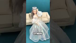 DIY Princess Dress for Your Doll Easy amp Elegant Tutorial diy doll crafts [upl. by Biddy]