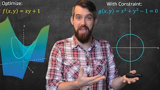 Lagrange Multipliers  Geometric Meaning amp Full Example [upl. by Teerprah]