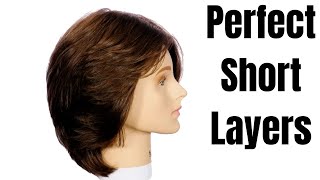 How To Cut Perfect Short Layers  TheSalonGuy [upl. by Yale611]