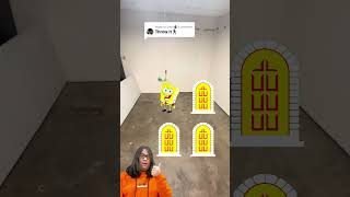 Choose The Right Door SpongeBob and Patrick Challenge shorts challenge spongebob [upl. by Hareehat]