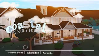 BLOXBURG Summer Coastal Family Home  tour [upl. by Lillie675]