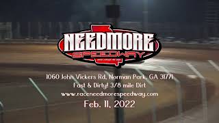 Needmore Speedway 602 Sportsman 1000 Feb 12 2022 Weekly Divisions [upl. by Haniraz566]