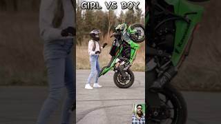 Girl Vs Boy shorts girlvsboy motorcycleride [upl. by Akahc]