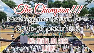 The Champion  Naga Natl High Sch Kasanggayahan Festival 2023 1st Regional Drum amp Lyre Competition [upl. by Hcra]