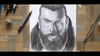 Drawingshading Turgut AlpNoor Gul  Resurrection Dirilis Ertugrul DYENART [upl. by Ahsam]