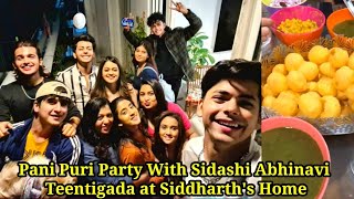 Pani Puri Party at Nigams House With Ashi Singh Vaishnavi Bhavin Sameeksha Vishal Pandey Foram Di [upl. by Stu]