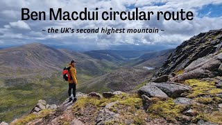 15 miles hiking in the Caingorms Scotland  Ben Macdui circular route  Scotland road trip part 1 [upl. by Codd]