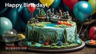 Hooked on Fun FishingThemed Birthday Cake with Pond Fish and Party Vibes [upl. by Ettenyar392]