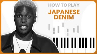 How To Play Japanese Denim By Daniel Caesar On Piano  Piano Tutorial PART 1 [upl. by Arotahs]