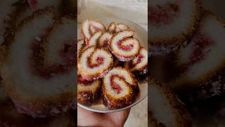 Jam roll 😋viralvideo birthdaycake trending cake subscribe food chocolatebirthdaycake food [upl. by Zaneski]