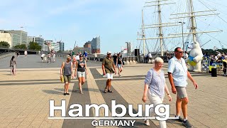 Virtual Walk Hamburg Germany 4K 60fps  Walking a route generated by ChatGPT [upl. by Marsland]