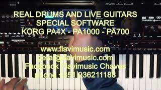 Korg PA4x Chronologie Jean Michel Jarre  real drums audio sounds [upl. by Teleya]