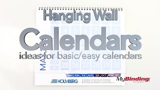 Hanging Wall Calendars  Ideas for Basic Calendars [upl. by Atews]