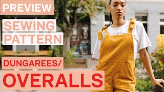 Preview Jumpsuit Sewing Tutorial The Maisie Overalls  Dungarees Pattern Sewing Beginners [upl. by Mccafferty]