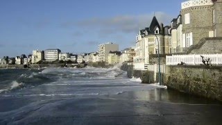 grandes marées à Saint Malo Avril 2016 [upl. by Spitzer]