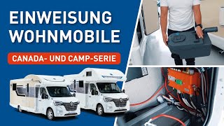 Einweisung in die Wohnmobile der Serien Canada amp Camp bei Ahorn Camp [upl. by Yekcin411]