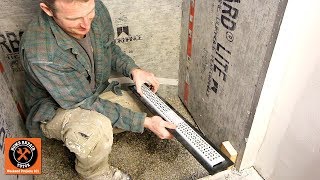 Build Curbless Walk In Shower on Concrete Floor Part 1 Tips to Make Shower Pan [upl. by Cutcliffe946]