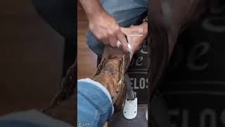 Take a Seat and Relax  Angelo Shoe Shine ASMR angeloshoeshine shoeshine workboots shoestagram [upl. by Cadal]